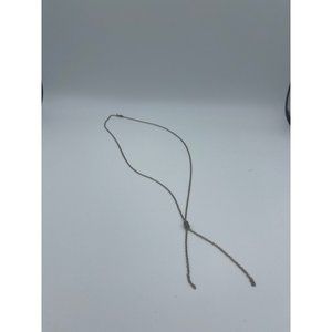 Copper Toned Lariat Necklace 28 inch with 3.5 in drop